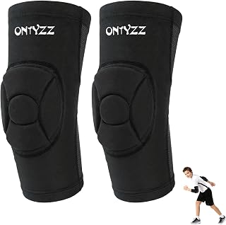 Volleyball Knieschoner Ellbogenschoner Kinder Jugendliche Kompressions-Stützbandage mit Verdickter Polsterung Atmungsaktiv Leicht Schutzausrüstung für Basketball Ringen Fußball Snowboarden Tanz
