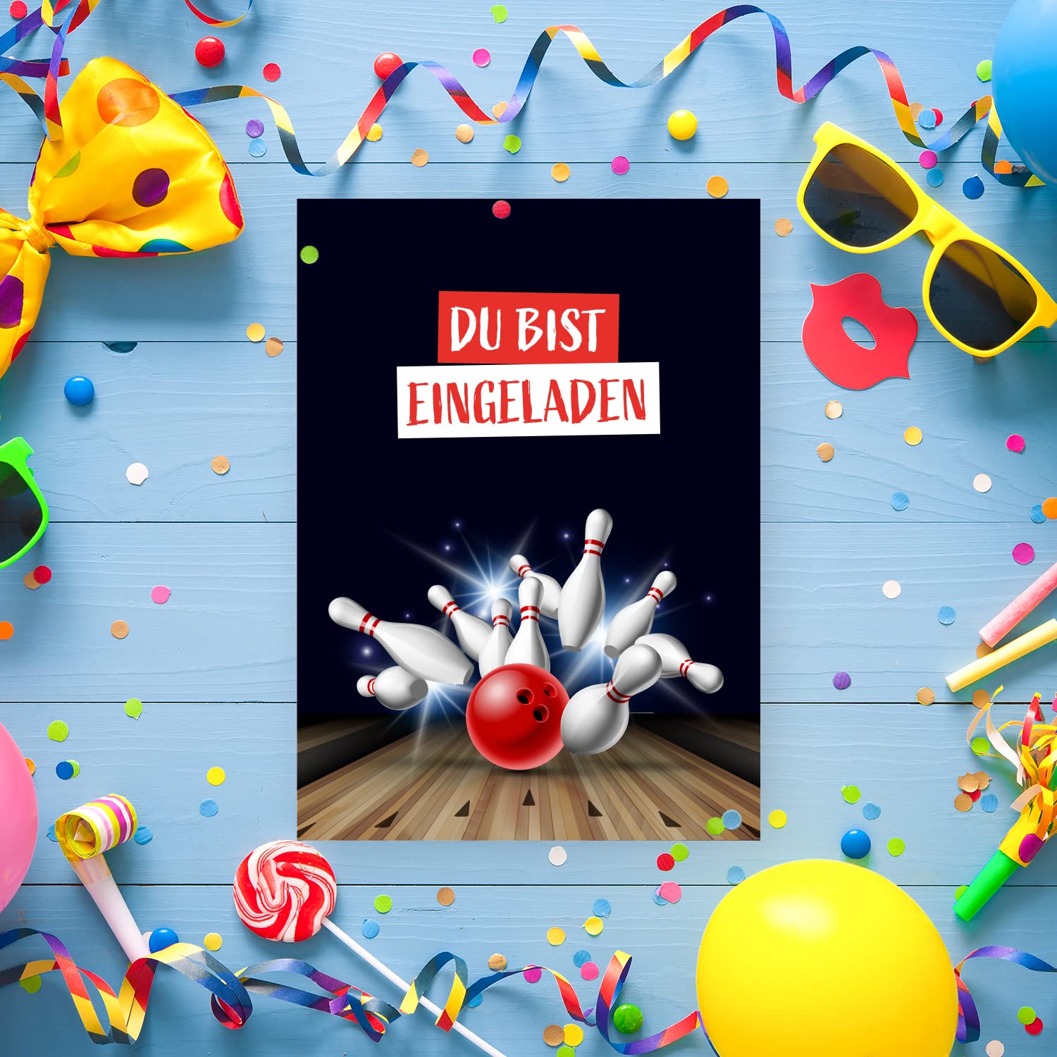 12 Biglietti D'invito Per Il Compleanno Dei Bambini Con 12 Buste Stampa