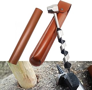1 X 10 Upgrade Scotch Eye Wood Auger, Sharper Embedded Weld Hand Auger Wrench, Hexagon Bushcraft Hand Auger Wrench Drill Bit Set for Settlers Tool - Survival Hand Settlers Wrench, by MinliGUY Tool