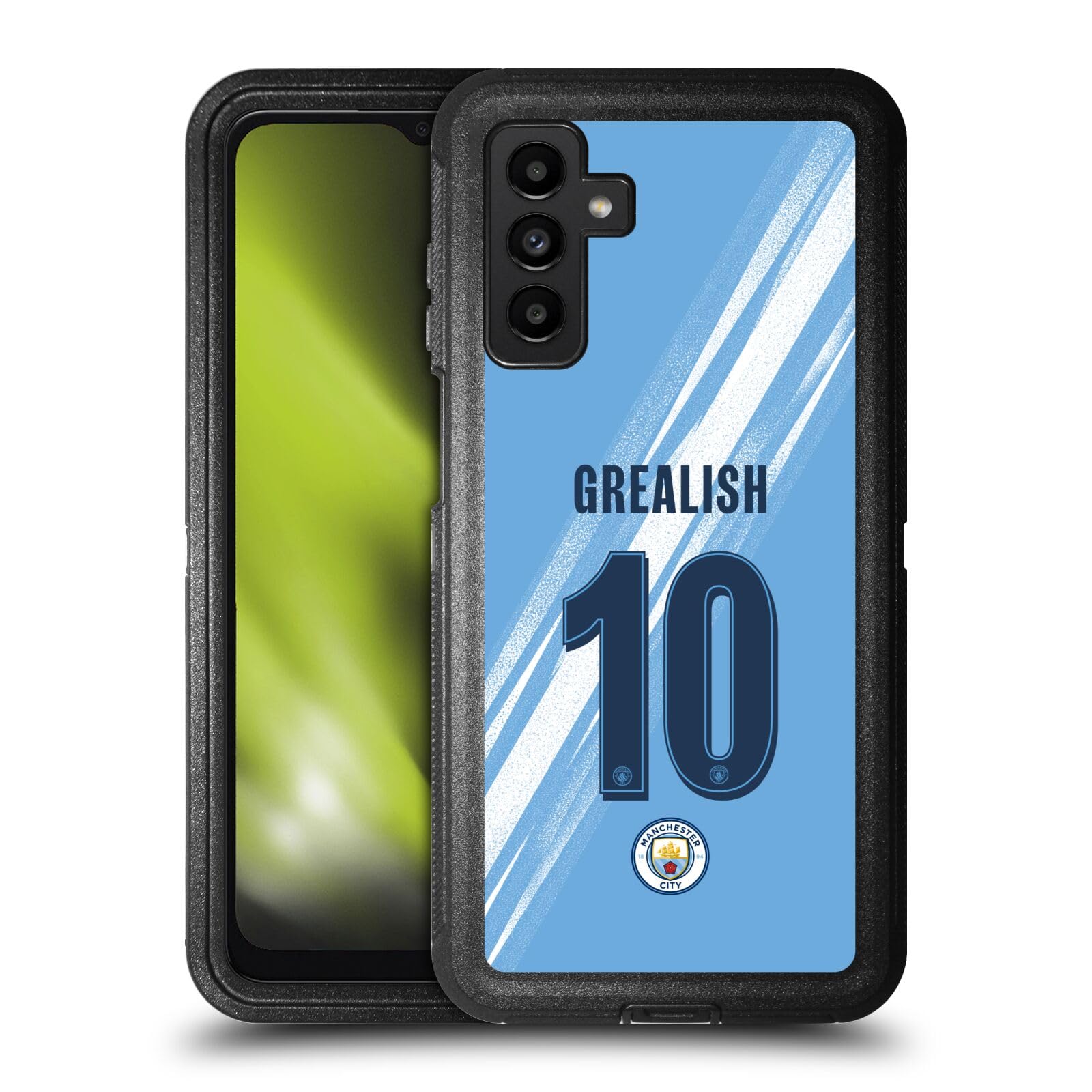 Head Case Designs Officially Licensed Manchester City Man City FC Jack Grealish 2025/26 Players Home Kit Ultra-Armoured Shockproof Case [Military Grade] Compatible With Samsung Galaxy A13 5G (2021)