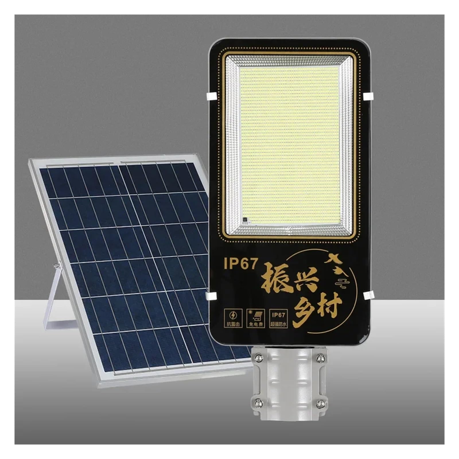 Lampa solarna zewnętrzna, 600LED 200W słoneczna latarnia uliczna zewnętrzna aluminiowa słoneczna latarnia uliczna ogród światło słoneczne wodoodporna lampa słoneczna