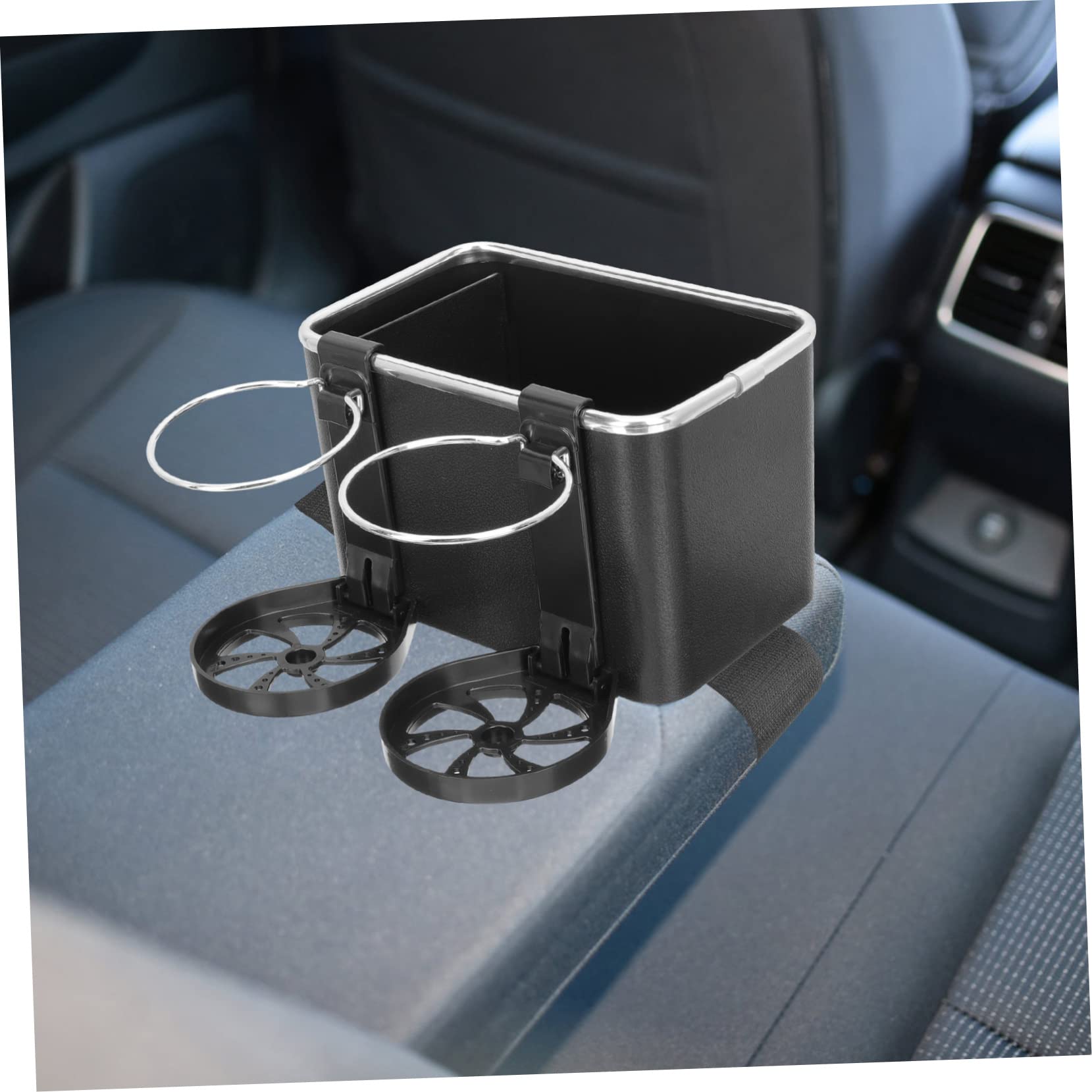 Alipis 4 Ensembles Support De Tasse De Voiture Porte Bouteille Et Porte Gobelet pour Organisateur De Rangement Multifonctionnel Inoxydable Et Accessoire De Voiture Noir 3 Pièces * 4