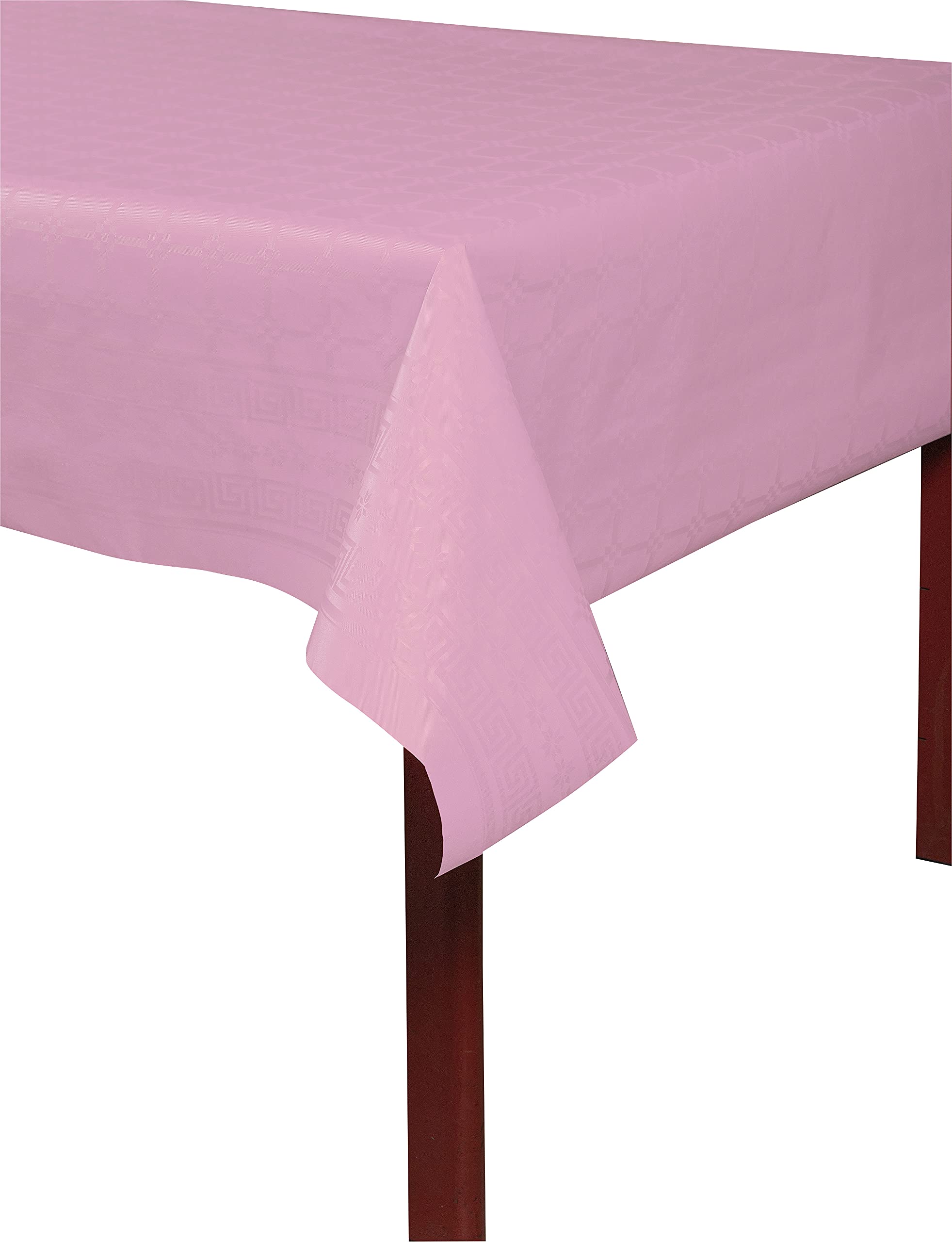 Pro Nappe R482586I Profesjonalny obrus ze wzorem papieru damaszkowego w rolce 25m długości x 1,18m szerokości jednorazowy, uniwersalny szykowny i klasyczny nakrycie stołu 1 sztuka kolor pudrowy róż