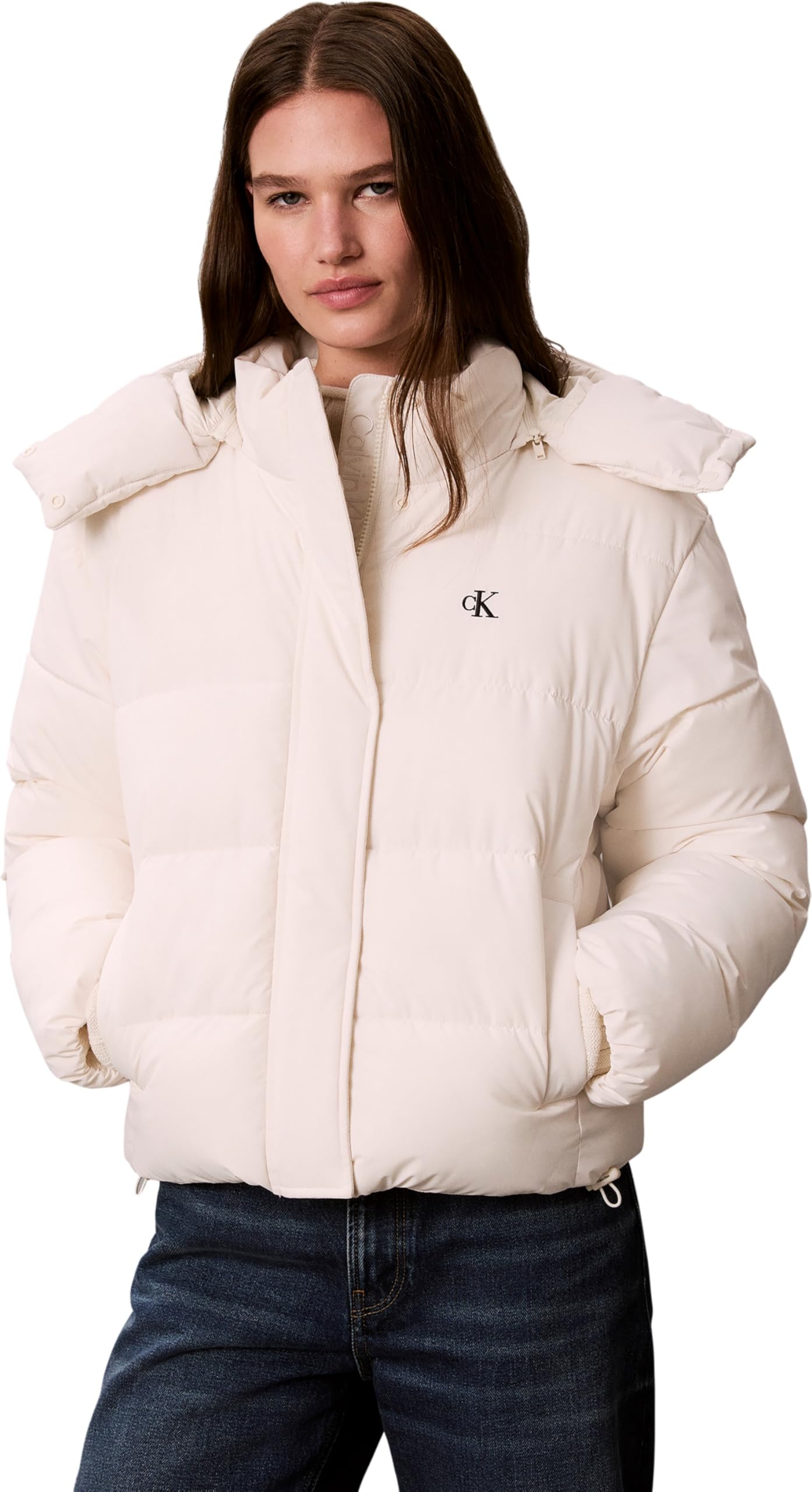 Calvin Klein Women's Matte Mw Short Puffer Lv047h504g Jackets (pack of 1)