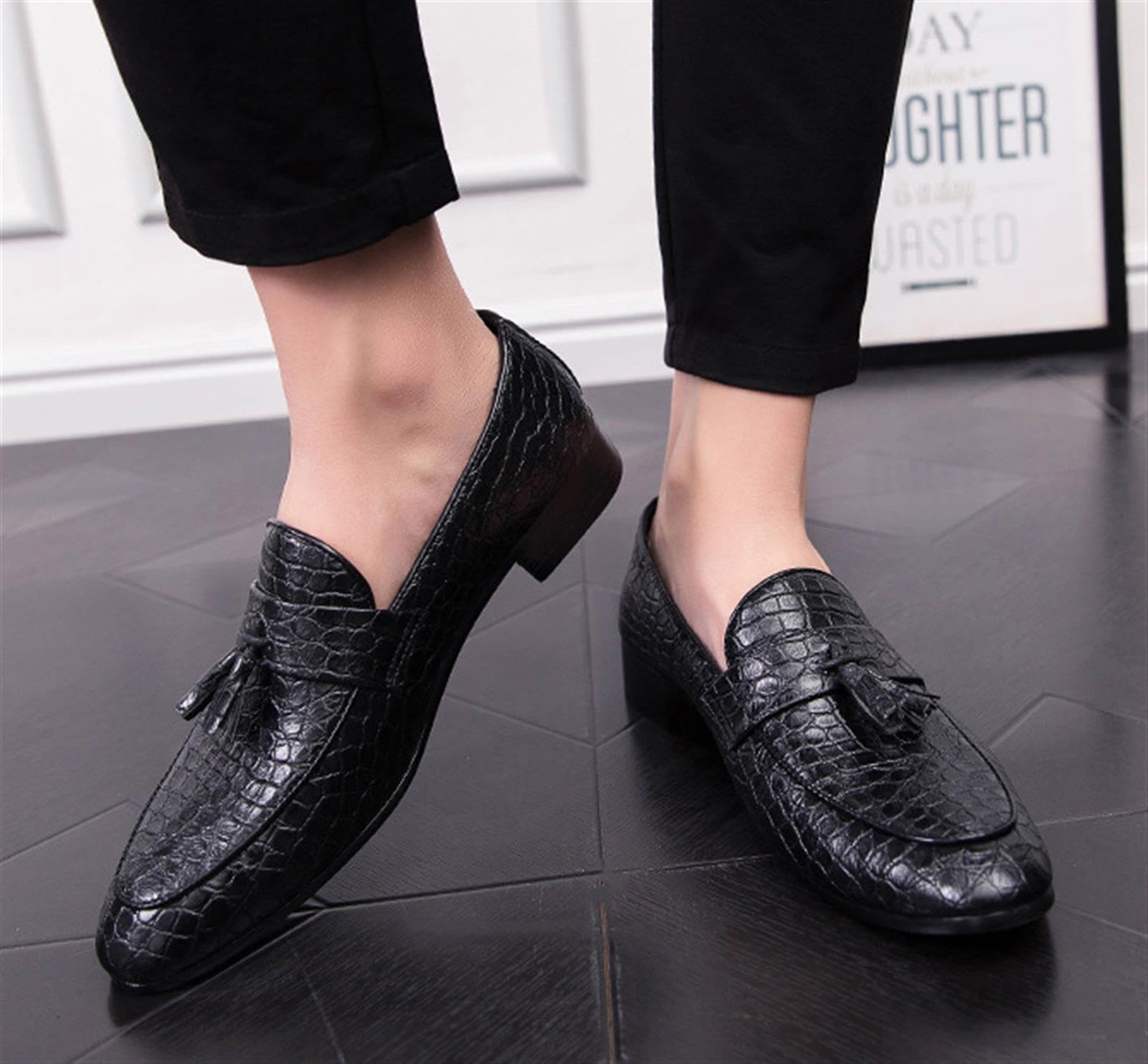 Mocassini con Nappe Uomo Scarpe Eleganti Business Casual Formale