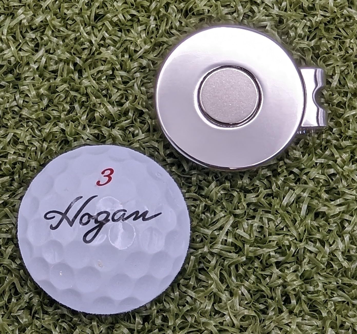 Ben Hogan Real Golf Ball Marker With Magnetic Hat Clip