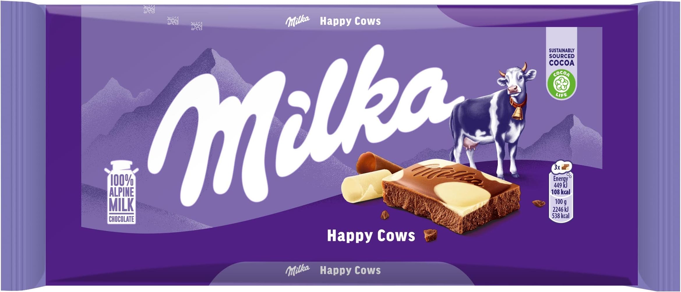 Happy Cows Chocolate, 100 gram