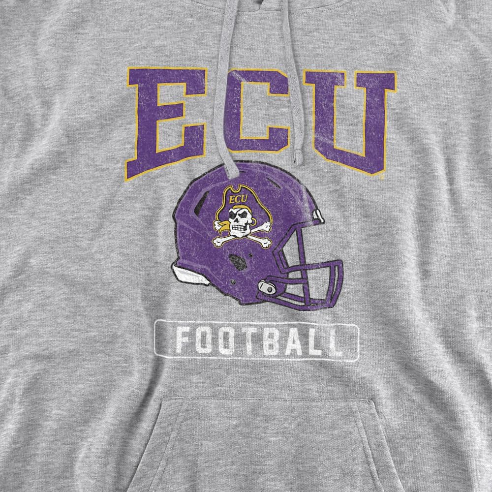 East Carolina University Official Football Helmet Unisex Adult Pull-Over Hoodie