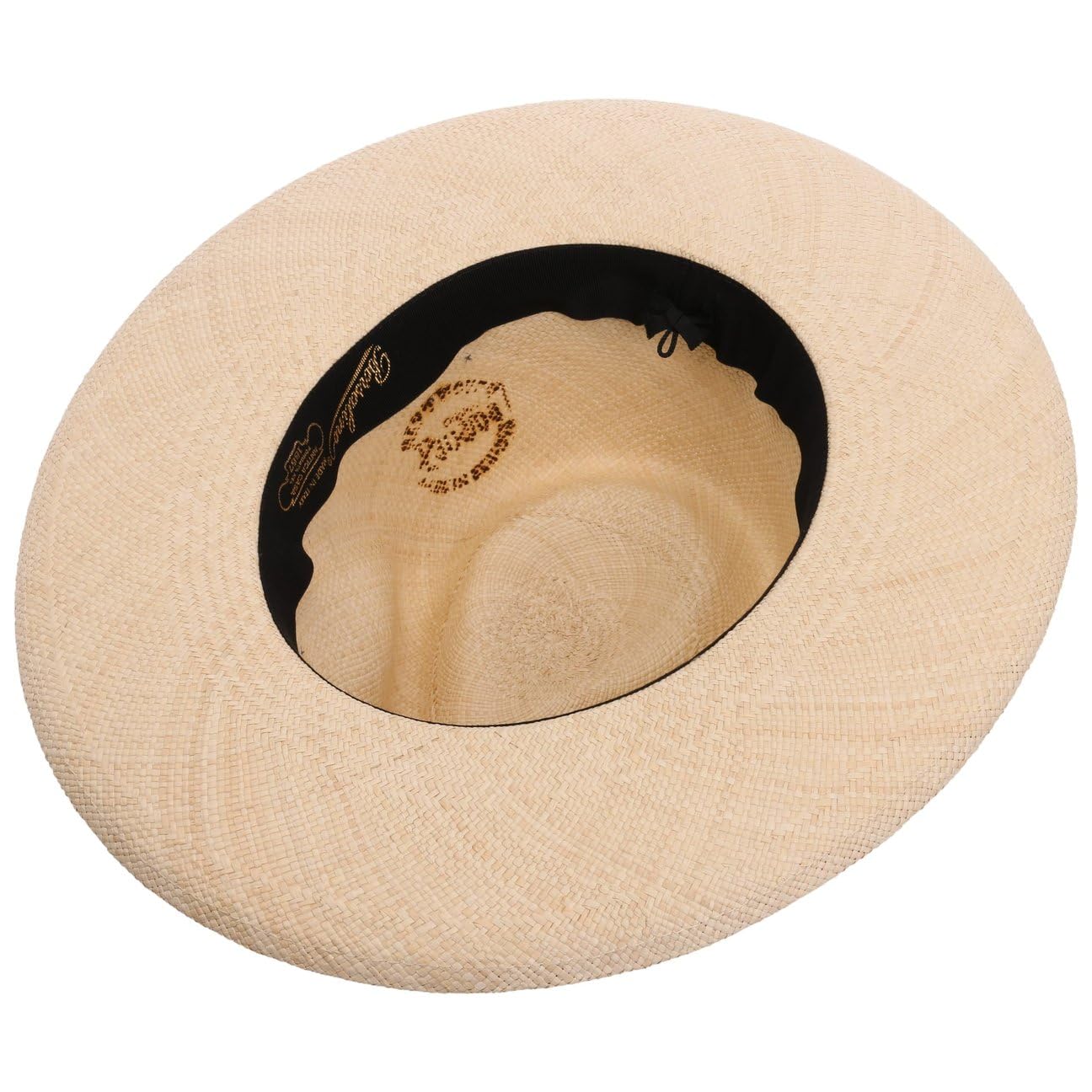 Borsalino Harlem Quito Tesa - Cappello in paglia di panama, cappello di paglia estivo da uomo, made in Italy con nastro in grosgrain grosgrain band primavera-estate primavera estate