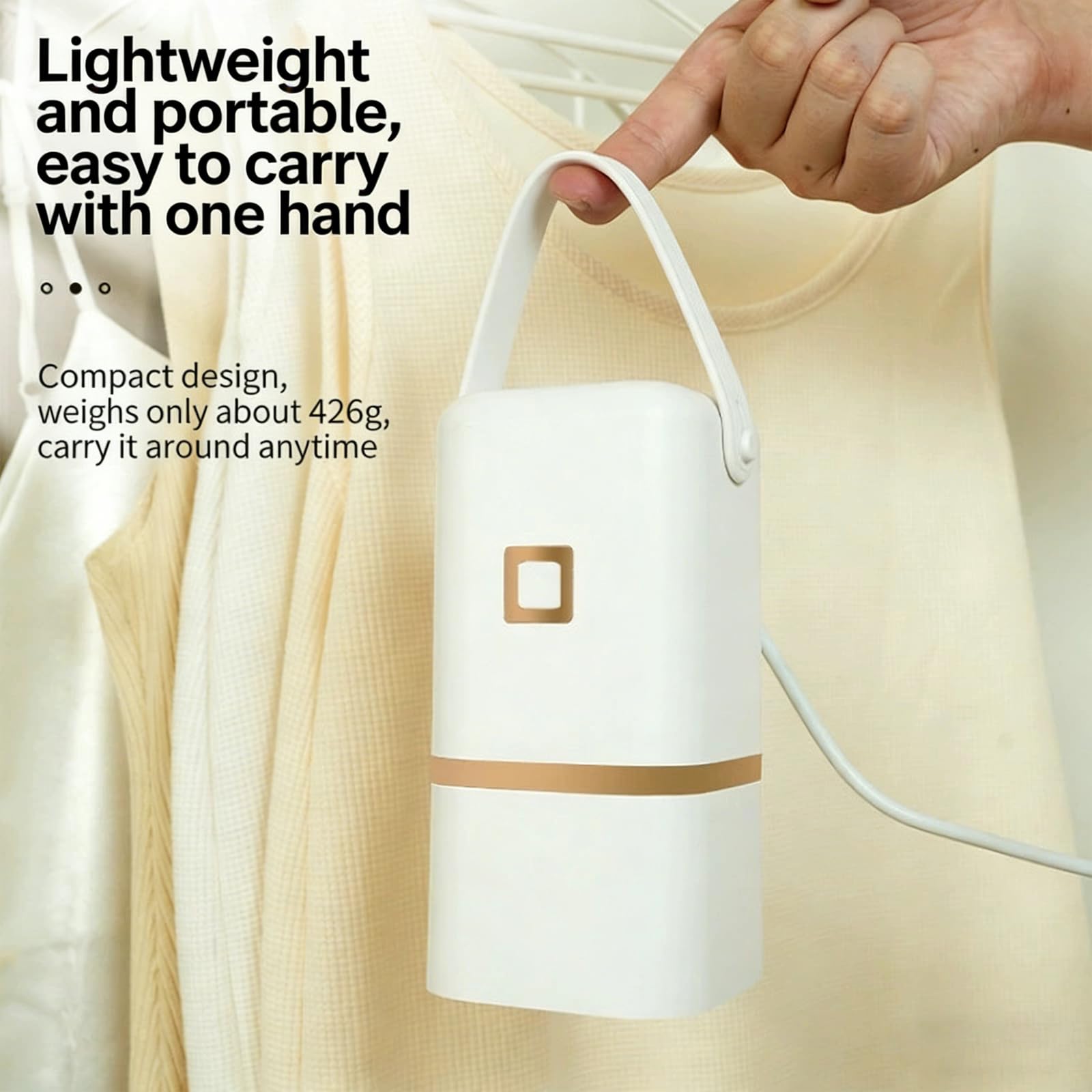 Secador de Ropa portátil, Mini secador rápido con Bolsa de Secado integrada, Compacto y Ligero para Viaje, hogar, apartamento, Hotel, Caravana