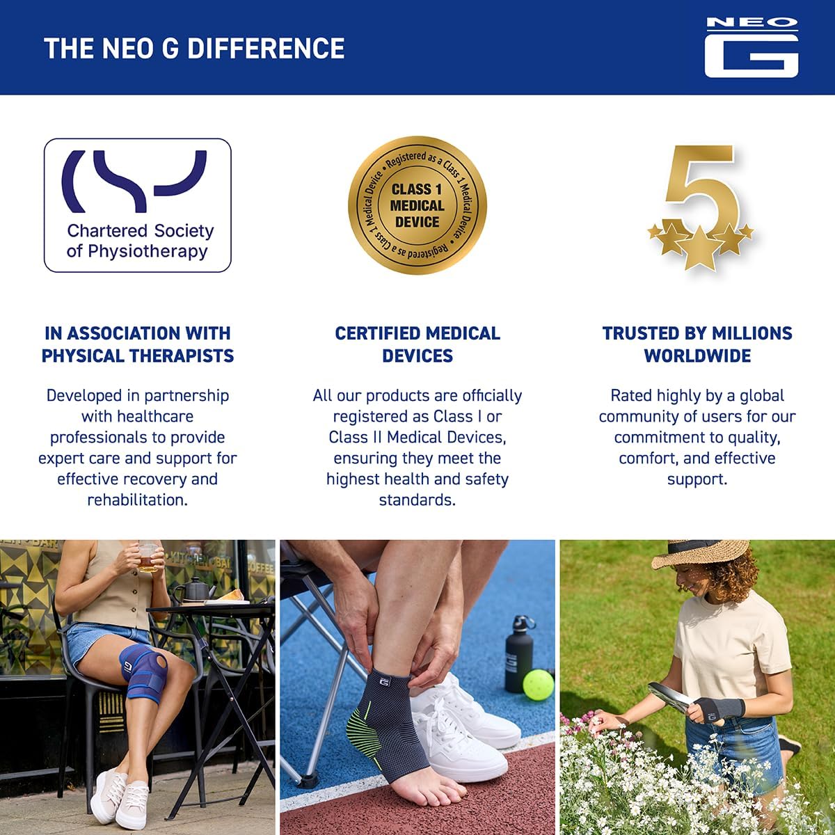 Neo-G Comfort Socks, Diabetic Friendly. Soft breathable Socks, Low Grade Compression - 2 Pairs - Image 5