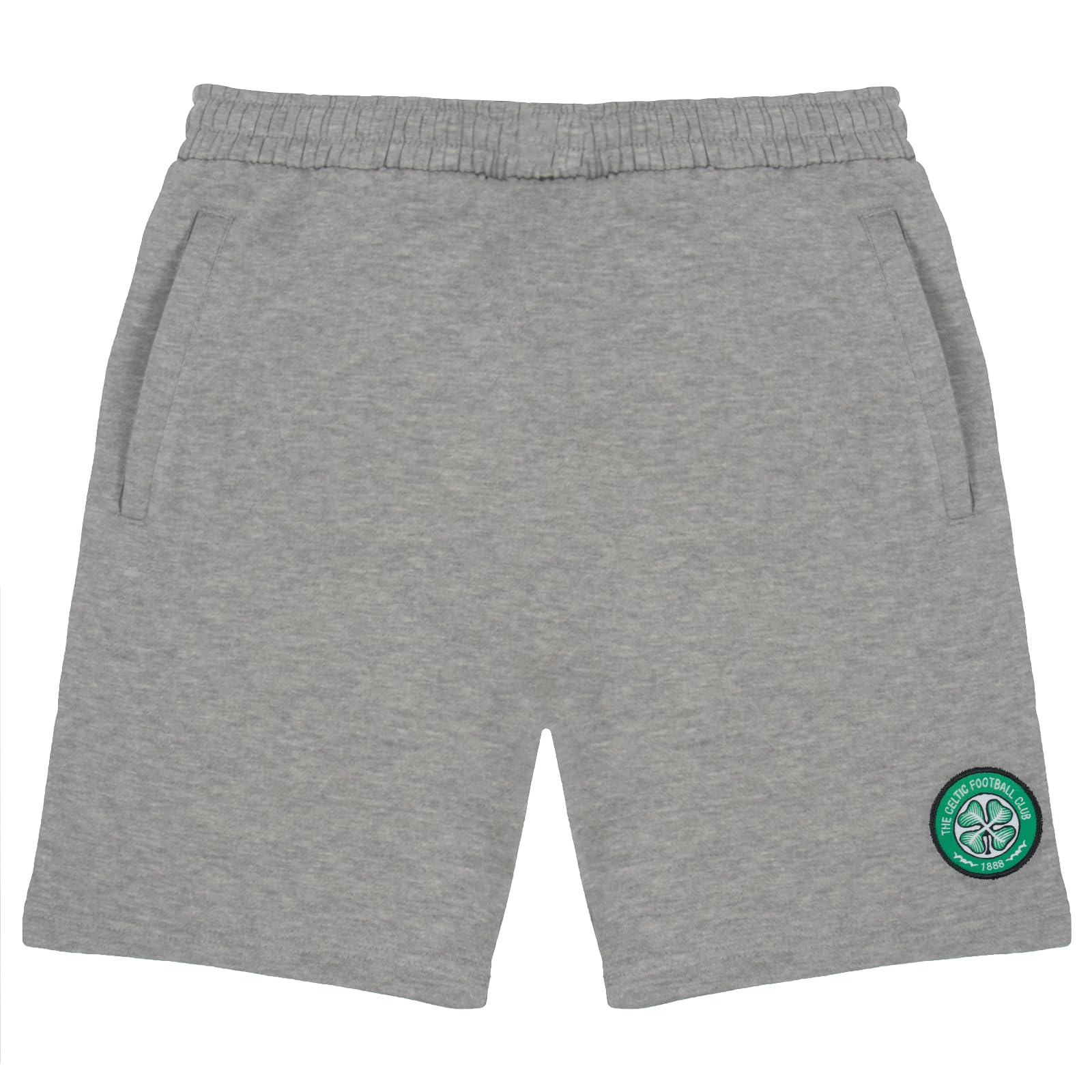 Celtic F.c. Men's Grey Celtic Fc Official Football Gift Fleece Jogger Shorts Xxl