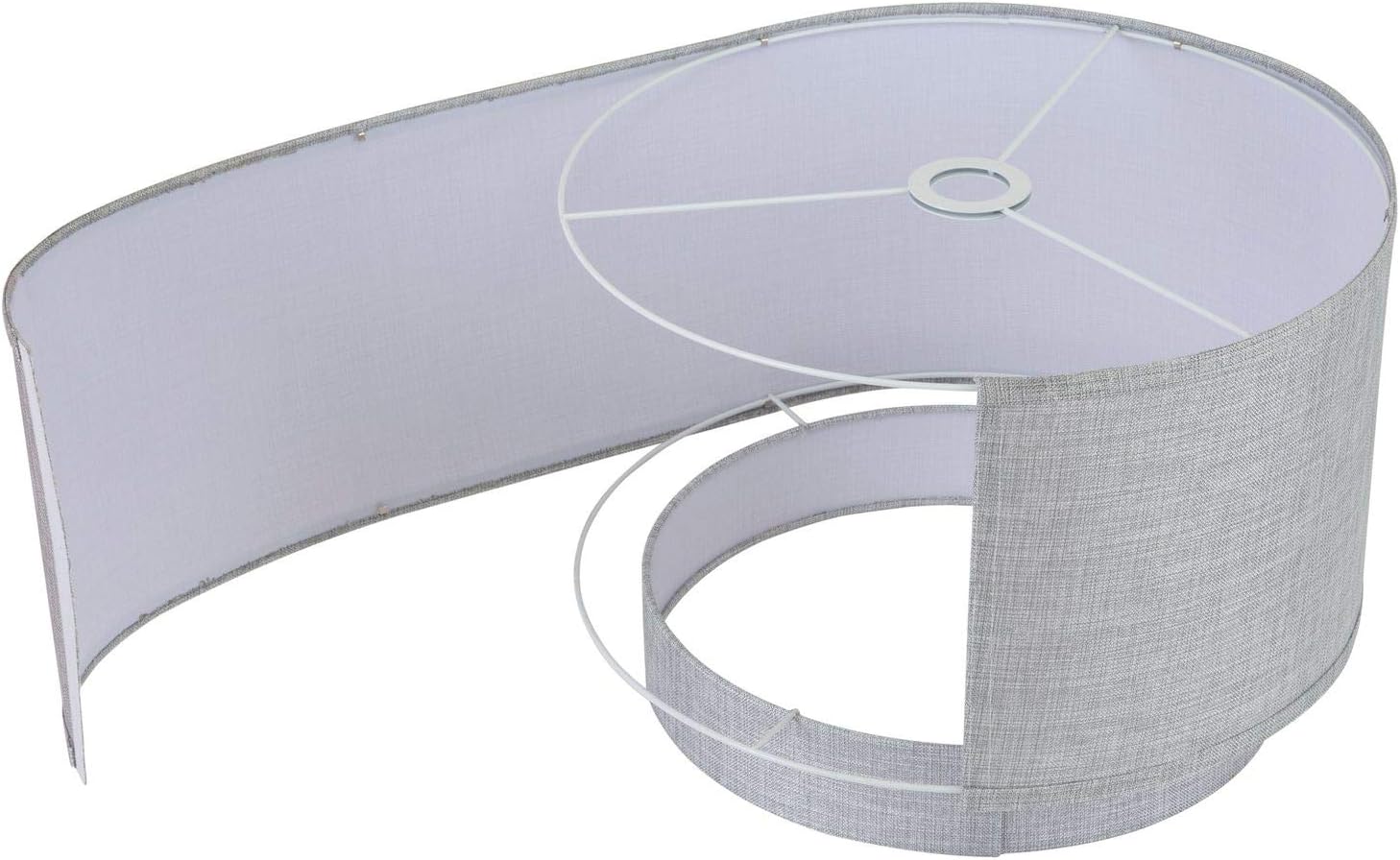 Major-Q Modern Arcing Floor Lamp - Tall Stand Up Arching Drum Shade - Large Contemporary Floor Lamp for Dining Rooms and Bedrooms - Corner Lamp for Office Lighting and Home Décor