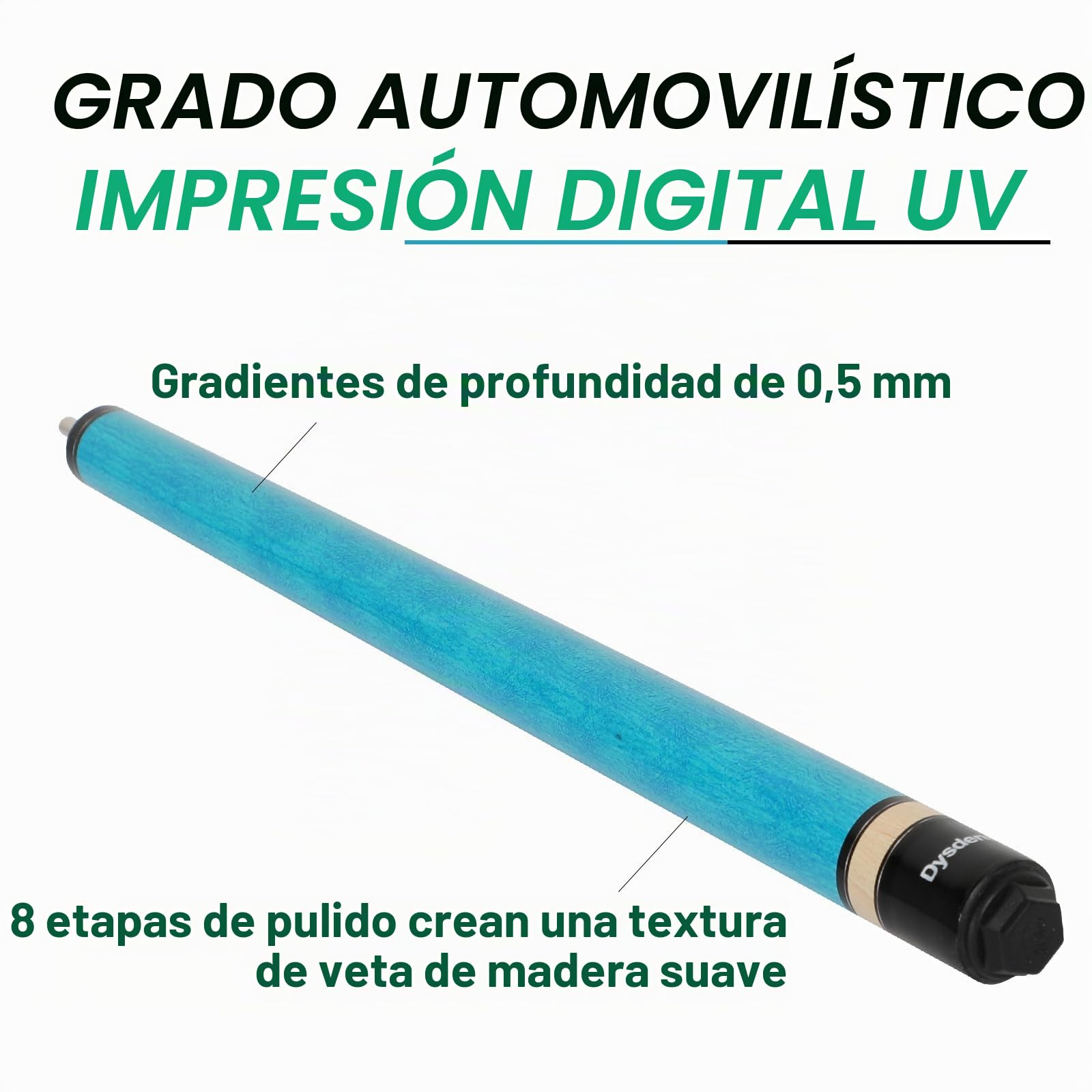 Heavy Jump Break - Taco de billar de 3 piezas de 652.0 g, madera de arce canadiense, punta de cristal de 14 mm para saltar o romper