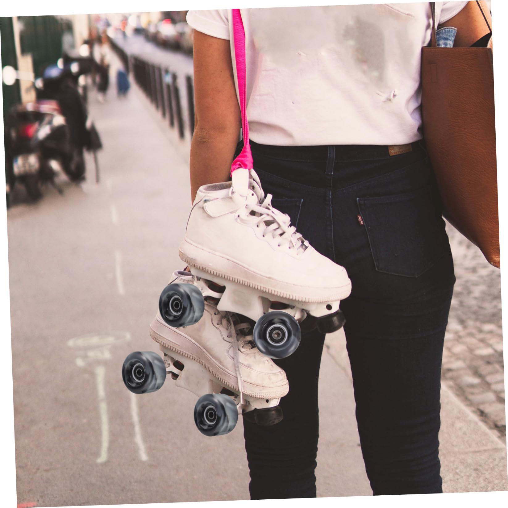 Ruedas de Repuesto para Patines de Pu, 4 Piezas, Mezcla