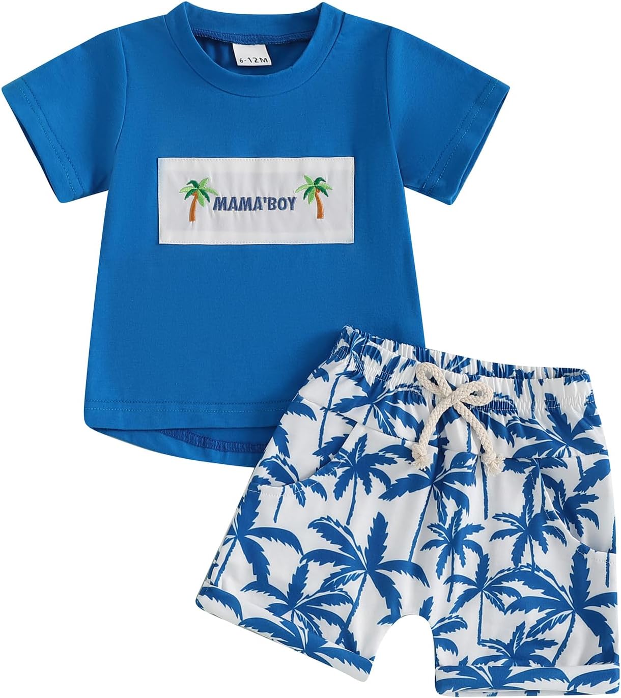 Set Abbigliamento Pasquale Bambino - T-shirt Coniglietto E Shorts, 2 Pezzi, Cotone Morbido - Foto 5