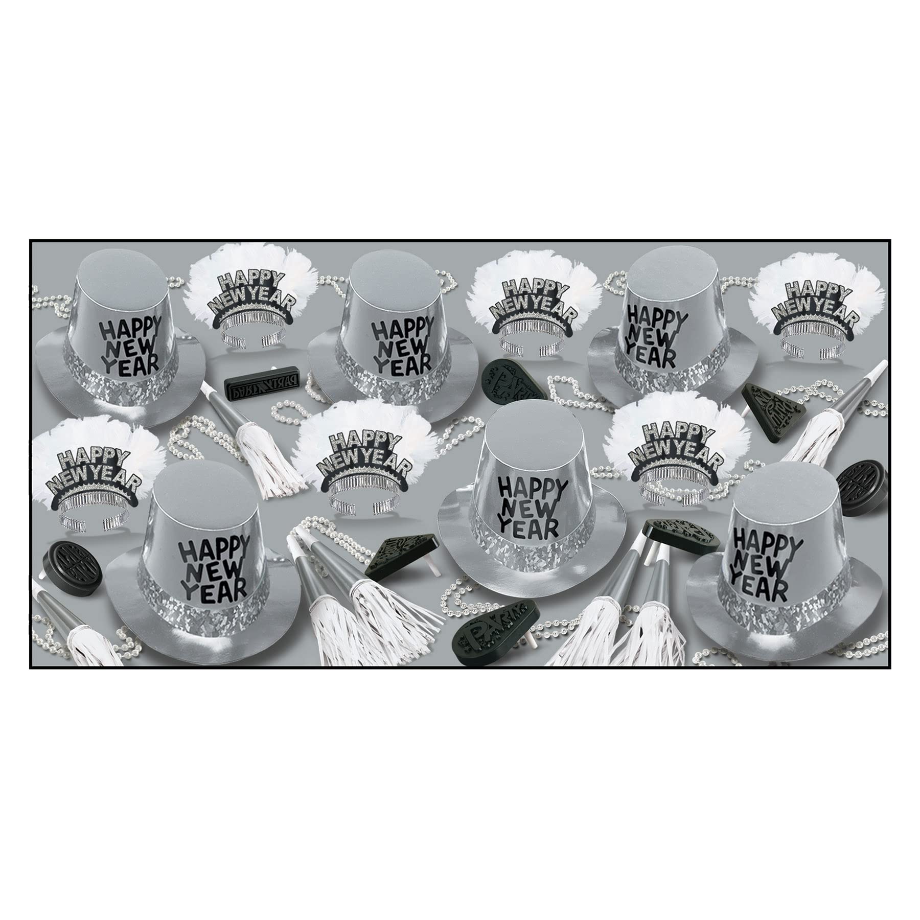 Beistle 88449-50 The Platinum Party Favors, 1 Surtido por Paquete