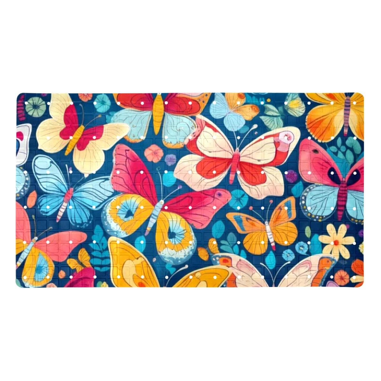 Tapis de bain antidérapant contre les glissades avec PVC absorbant l'eau