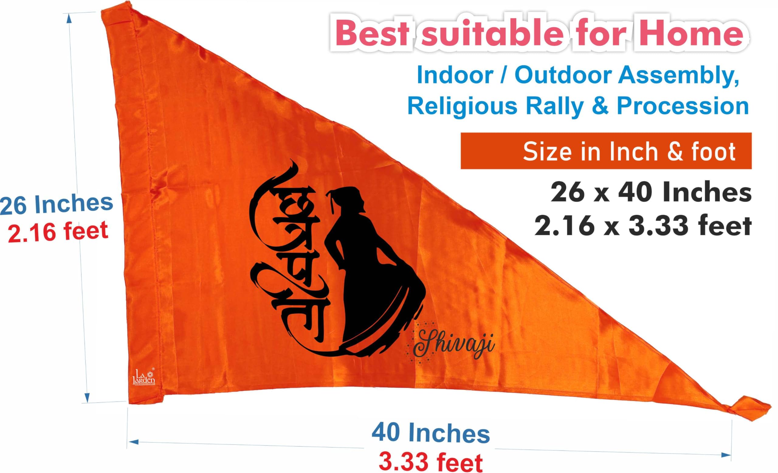 La Jarden® Chhatrapati Shivaji Medium size 2.16x 3.33 feet Silky 