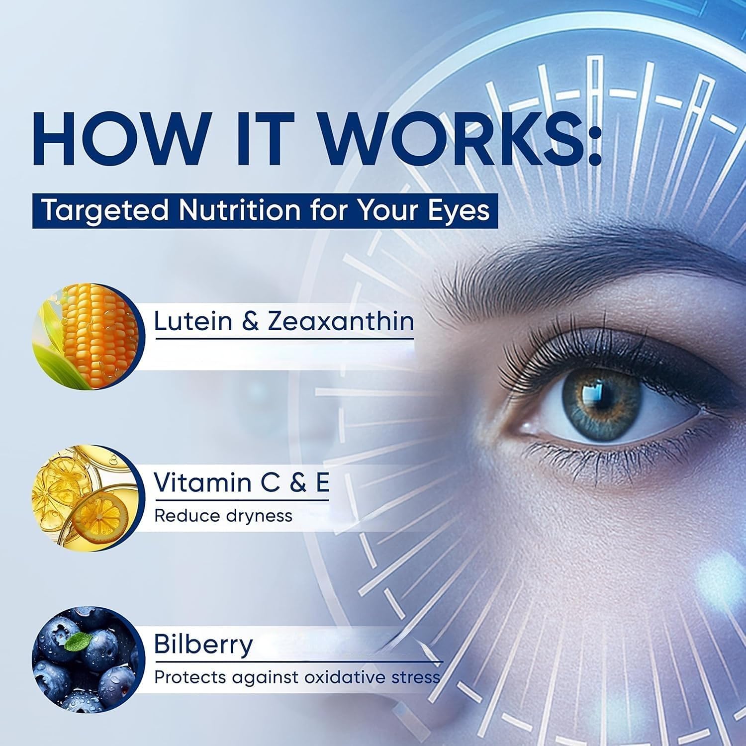 15 in 1 Advanced Eye Formula Mit Lutein, Zeaxanthin-Extrakt Und Carotinoid-Komplex ,2psc