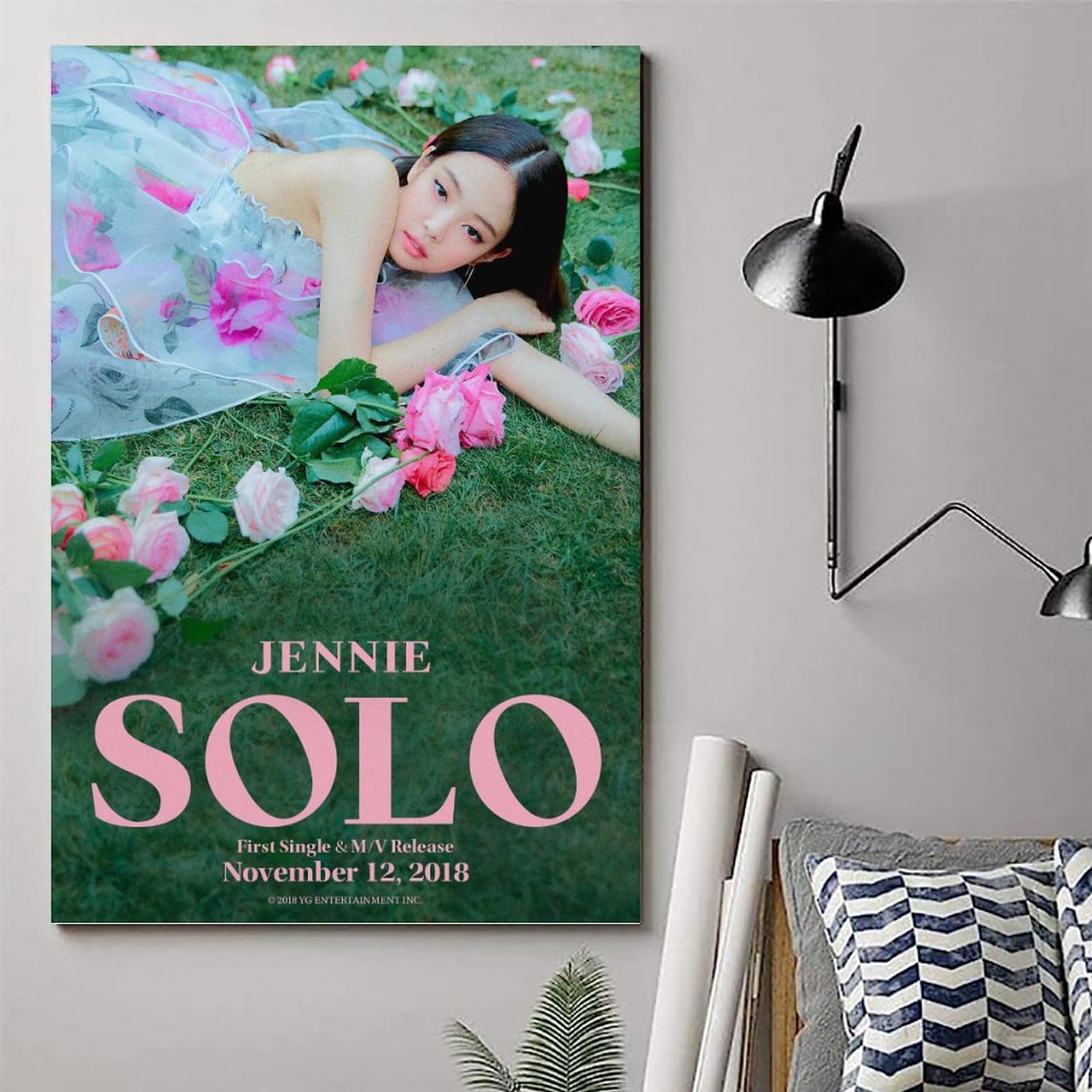 ICHU Blackpink Jennie Solo Poster Decorative Painting Canvas Wall