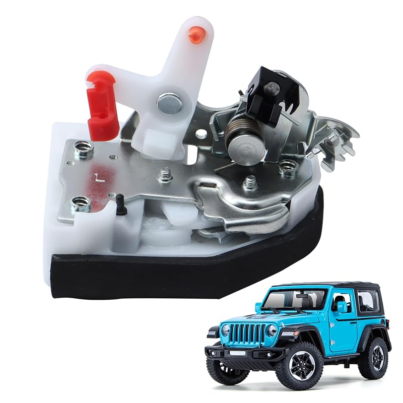 Conjunto de fechadura e trinco da porta dianteira esquerda XDFDRF 55075991AE para Jeep Wrangler TJ 1997–2002 – 1 unidade