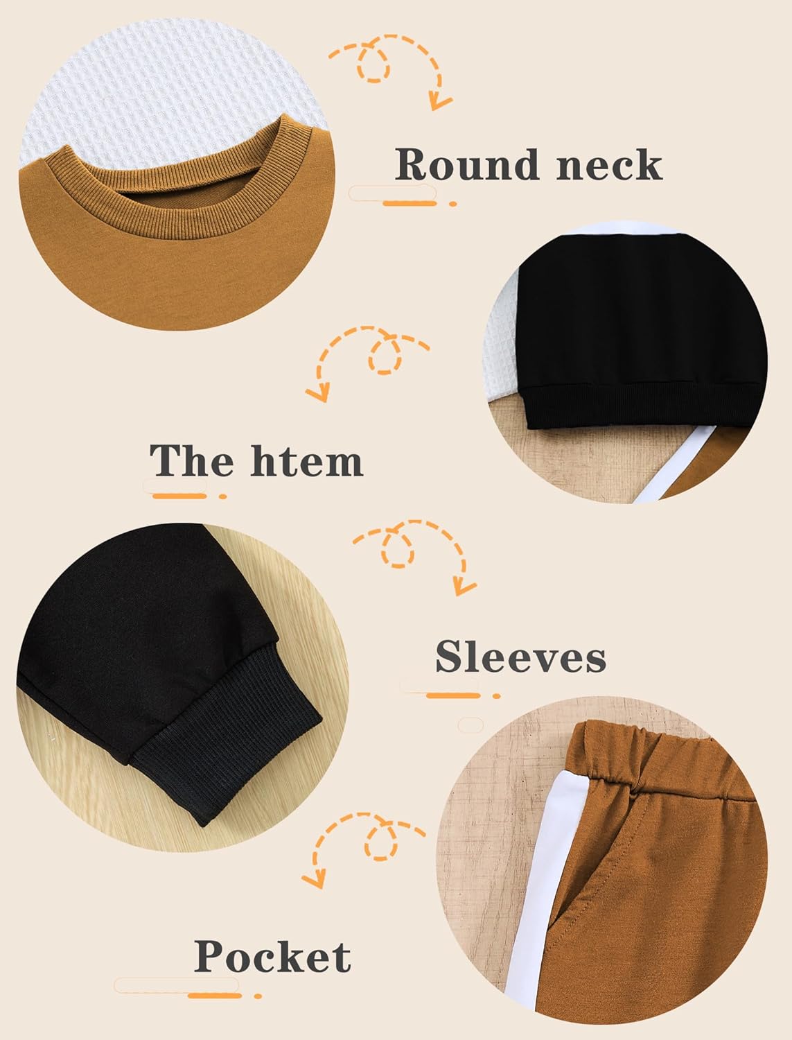 Boys Clothes Boy Outfits 2-Piece Long Sleeve Sweatshirt Tops and Pants Fall Winter Outfits Set 3-14 Years - Image 5