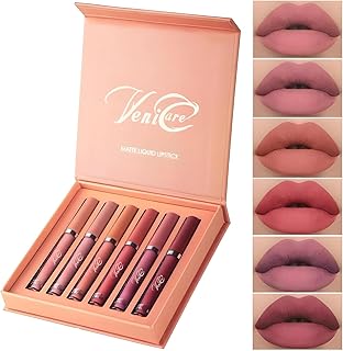 VeniCare Juego de 6 lápices labiales líquidos...