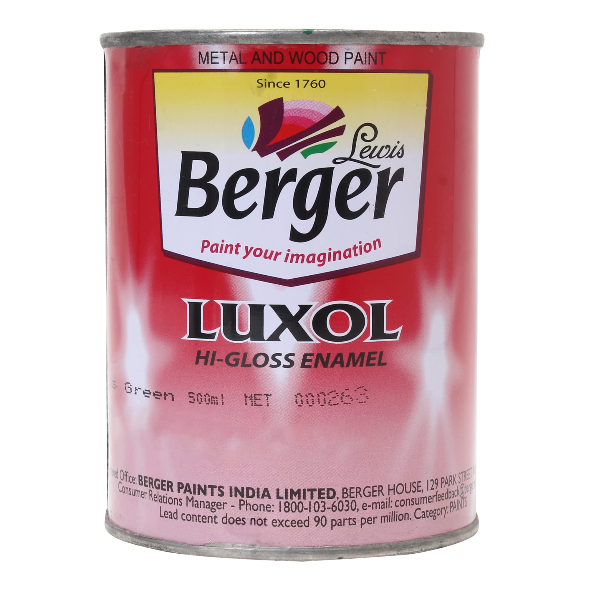 BERGER Luxol Hi Gloss Enamel Bus Green 500Ml (B0C3MF4GVH) Amazon Price History, Amazon Price Tracker