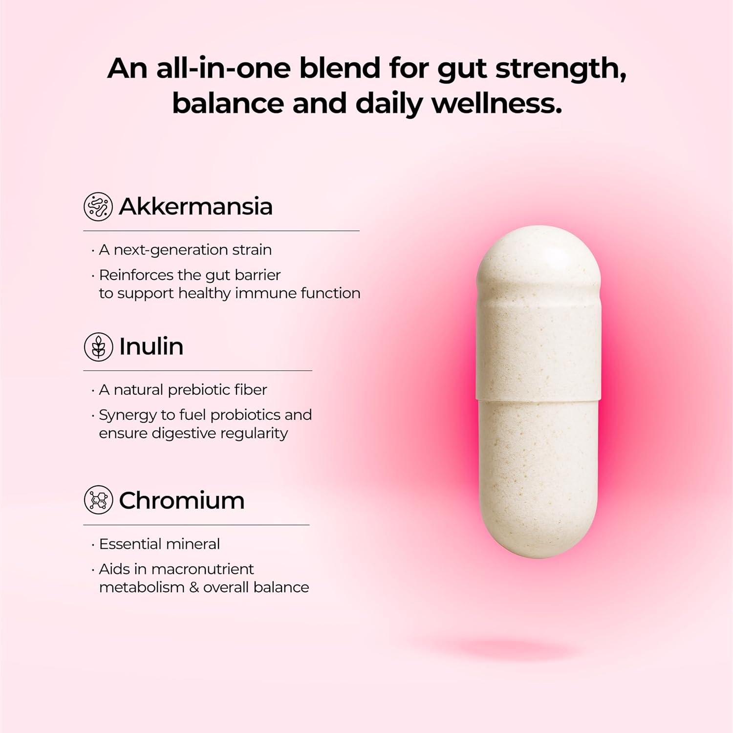 Gut Health & Immune Balance Supplement - Probiotic-Inspired Postbiotic Formula with Premium Akkermansia EB-AMDK19, Supports Digestion & Immunity, Made in USA - Image 6