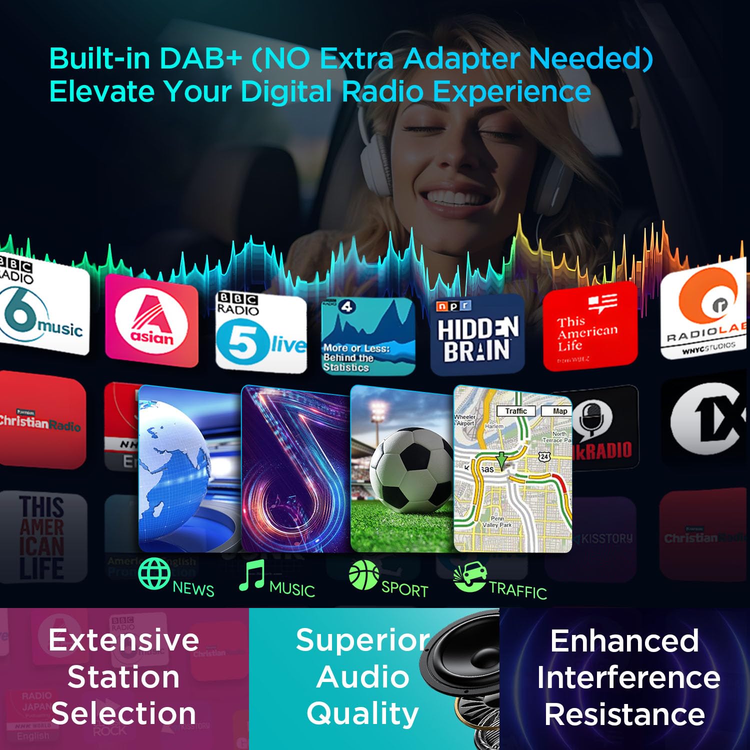 XTRONS Android 14 Autoradio für VW Skoda SEAT 9 Zoll IPS HD Bildschirm Octa Core 4+64GB Eingebautes 4G LTE DAB+ WLAN GPS Bluetooth 5.0 Car Play Android Auto AKM DSP Optional OBD DVR TPMS