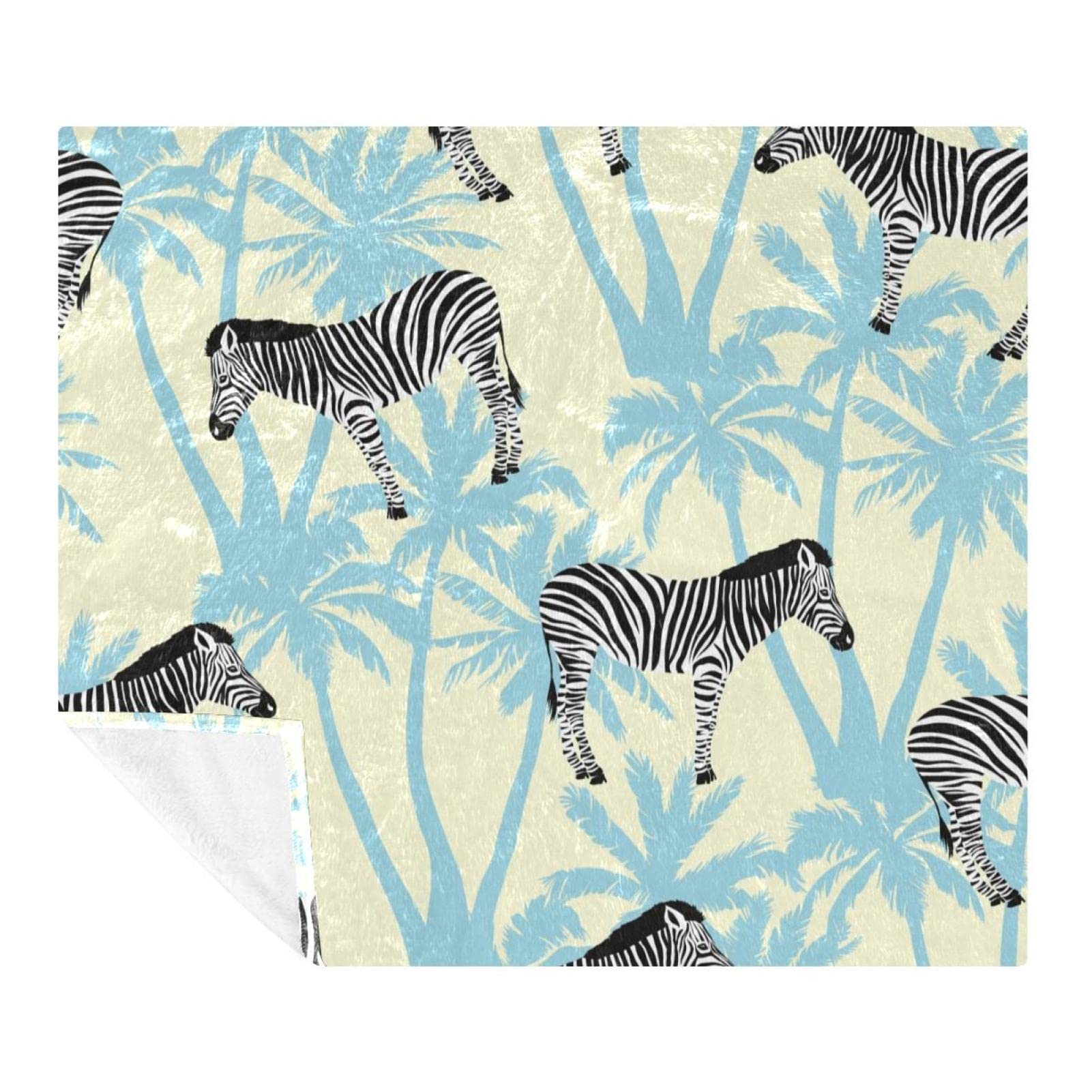 Couverture douce adulte et enfant motif zèbre pour moments cocooning