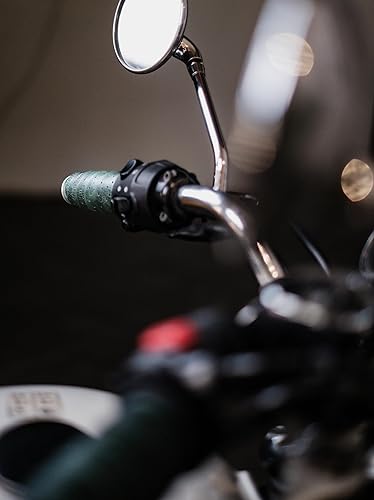 Vista 33 de Motorcycle Handlebar Leather Throttle Grips Wrap Covers With 3M Tape Universal for all Bike Handles Accessories By Trip Machine Company Cherry Red