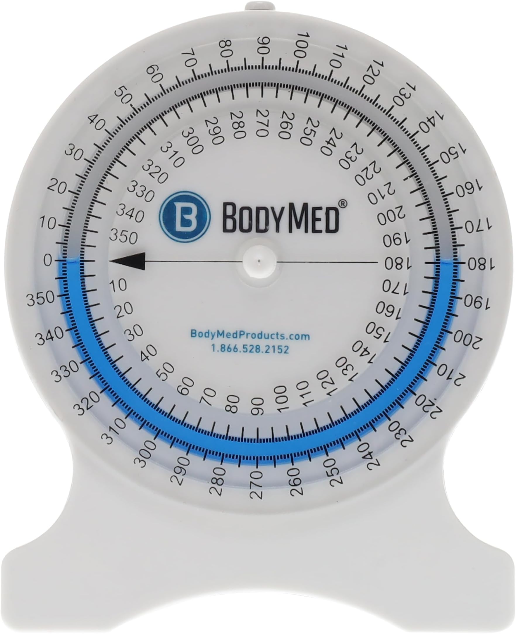 BodyMed Professional Inclinometer for Physical Therapy & Rehabilitation, Easy to Read, Test Range of Motion, Professional Rehab Tool