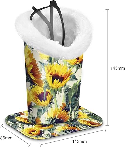 Miniatura 26 de Fintie Soporte para anteojos forrado de felpa con base magnética, estuche de cuero vegano prémium para lentes