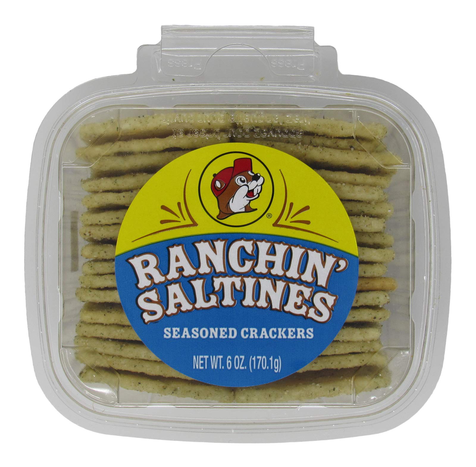Buy Bucee's Ranchin' Saltines Seasoned Crackers in a Resealable Container, 6 Ounces Online at