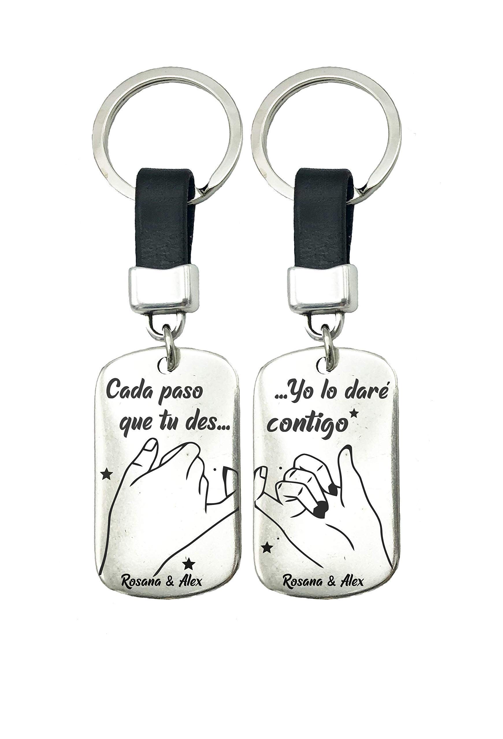 Pack llaveros parejas Regalo Enamorados Personalizados San Valentín