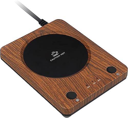 Coffee Mug Warmer for Desk, Electric Coffee Cup Warmer with 3-Temp Settings, Cup Warmer for Desk with Auto Shut Off After 4H Feature for Warming &