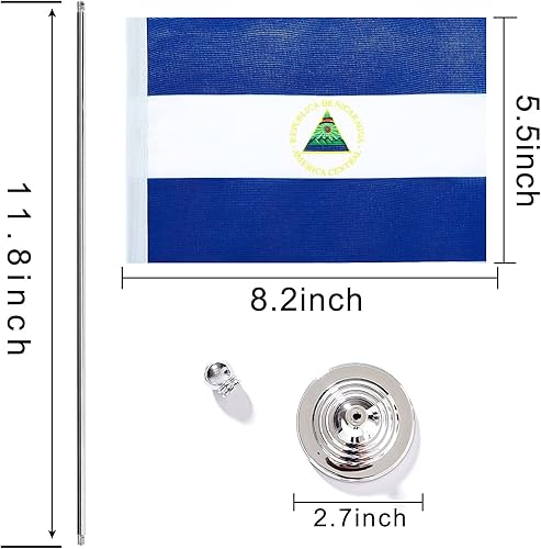 Miniatura 97 de WXTWK Paquete de 2 banderas japonesas de escritorio, pequeñas banderas de mesa japonesas con base de soporte, decoración de celebración de eventos