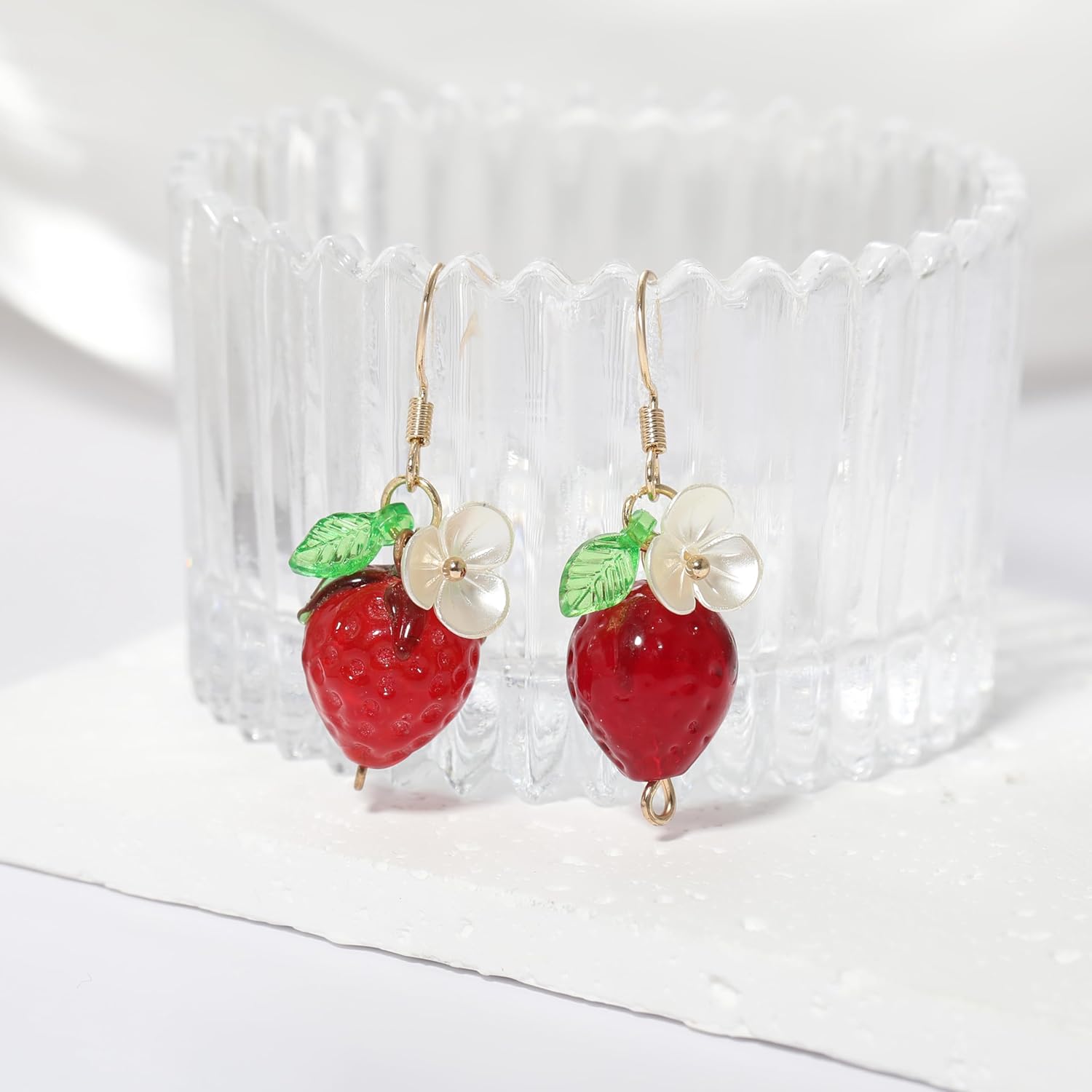 Fruit Earring Strawberry Lemon Orange Grape Cherry Raspberry Pomegranate Lightweight Trendy Drop Dangle Accessories for Women - Image 2