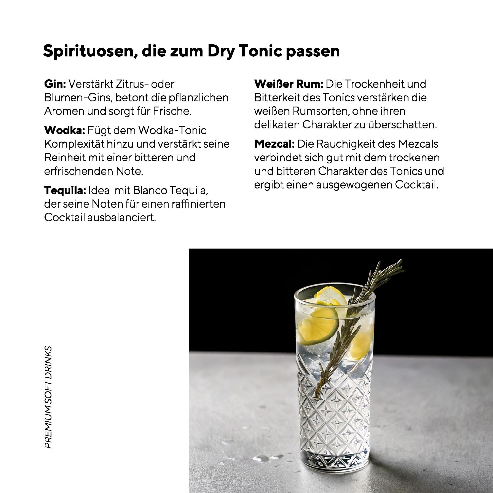 GEMELLii Dry Tonic Water, 4x 200ml Flasche, natürliche Inhaltsstoffe, mit Agavendicksaft gesüßt, Made in Italy