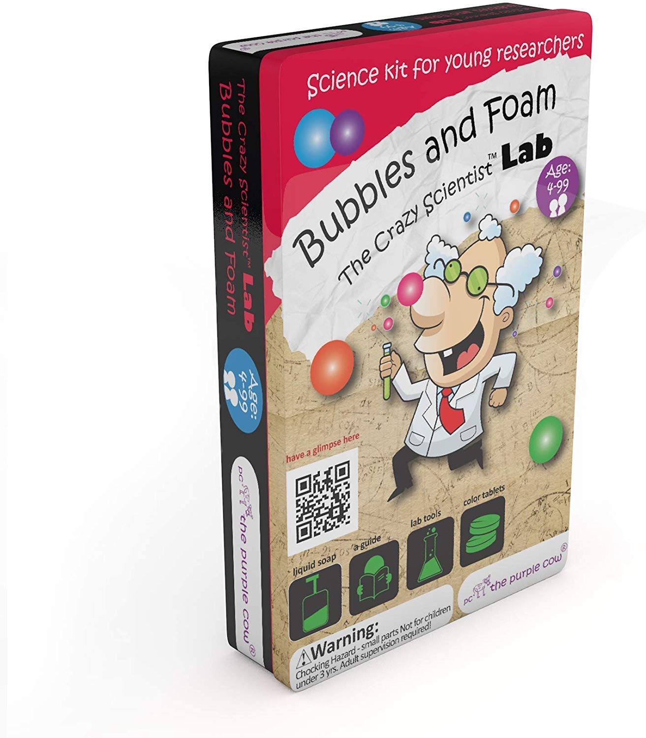 The Purple Cow Crazy Scientist Bubbles and Foam - Science Kits for Young Researchers (5522024)
