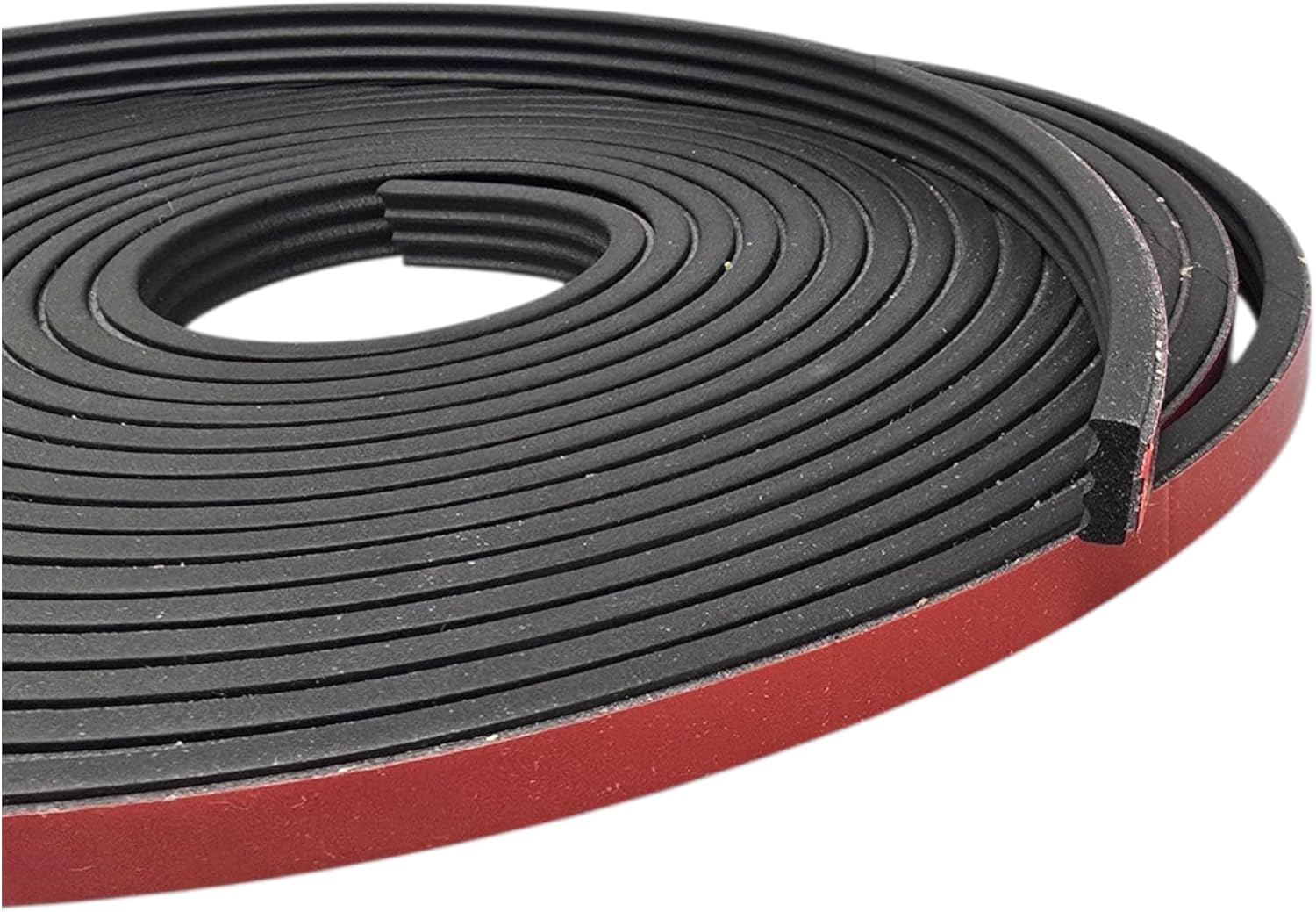 ESI Ribbed Rectangle Rubber Seal – .187” Height .500” Width 25’ Length – EPDM Foam Rubber Seal with 3M 4011 Acrylic Foam Tape, Ideal Door and Window, Automotive Weather Stripping, Garage, Cars, Boats
