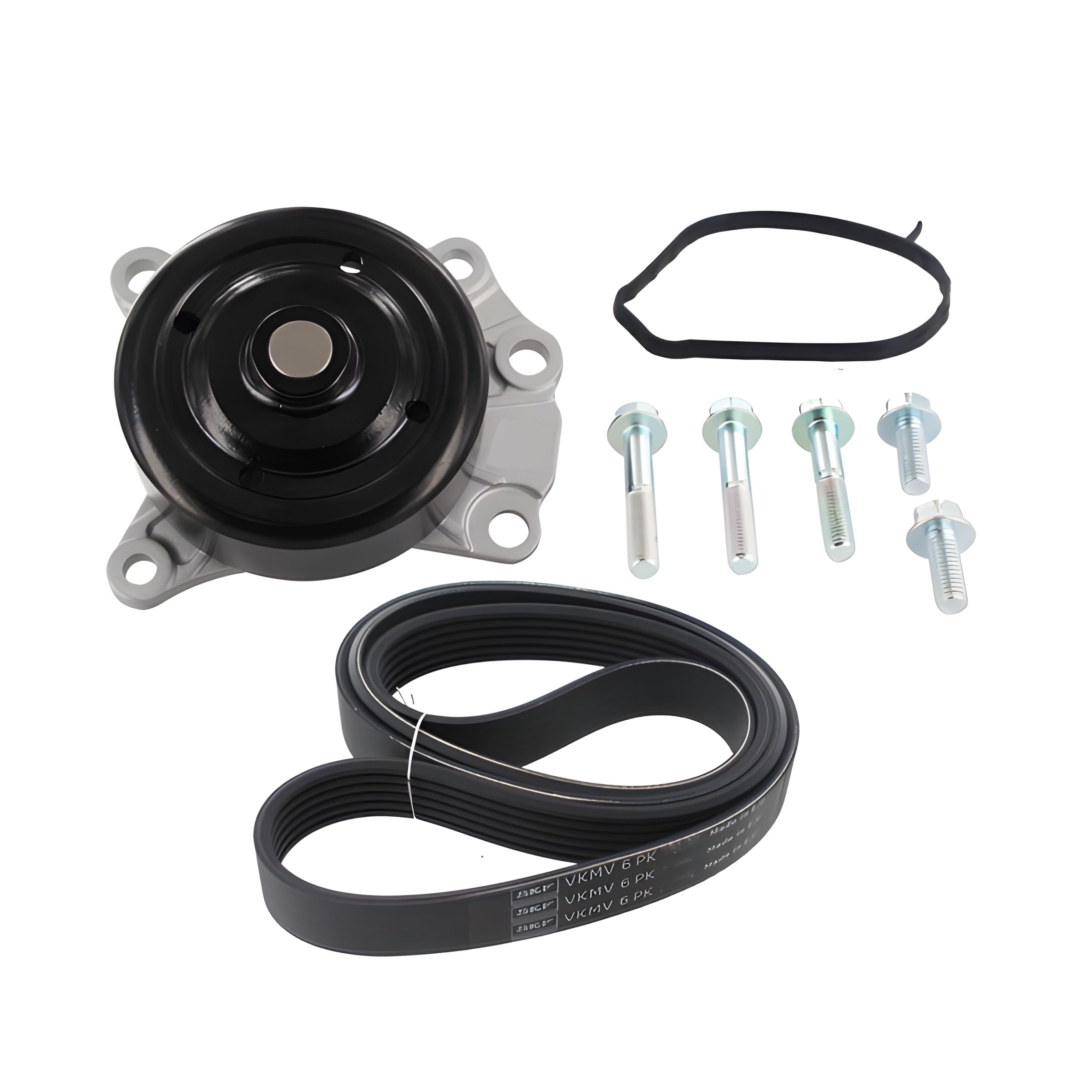 Skf Pompa Acqua + Kit Cinghia Poly V VKMC36812-image