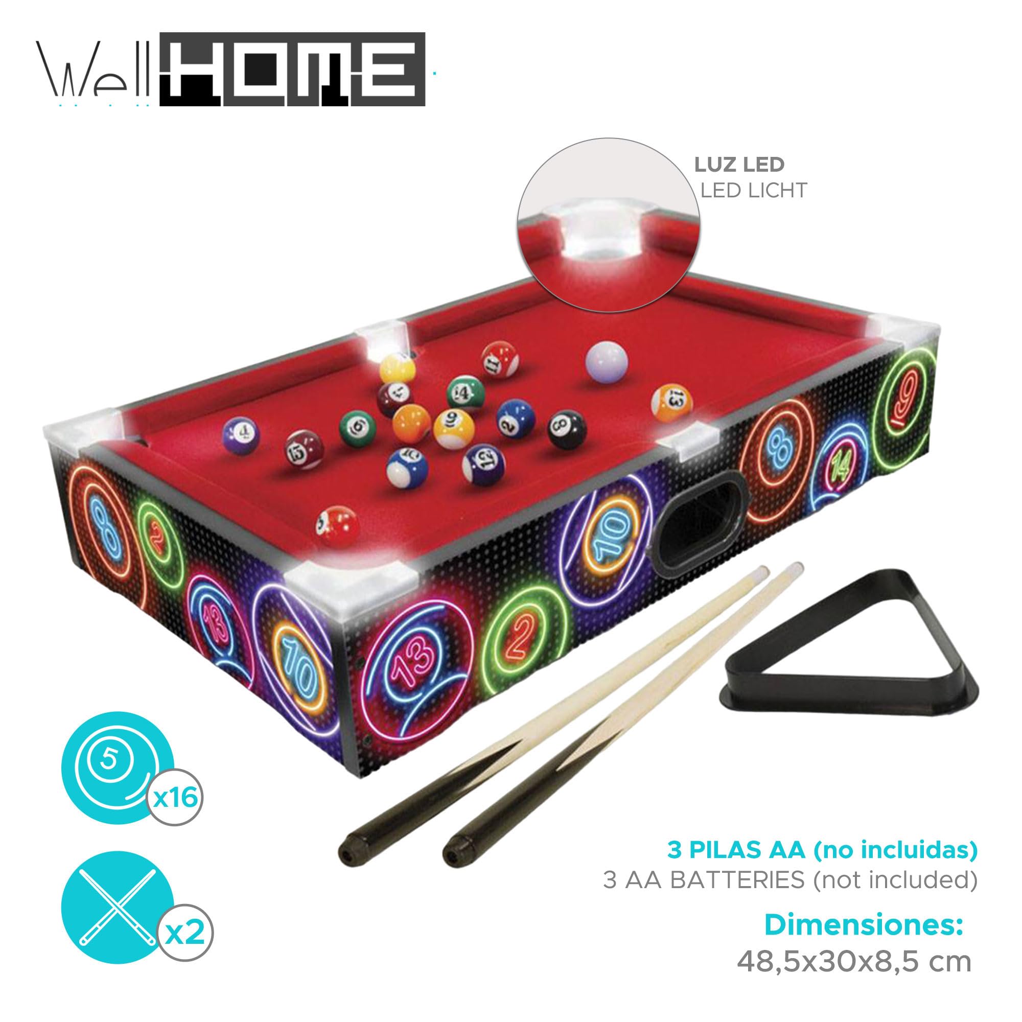 Well Home Mini Table de Billard