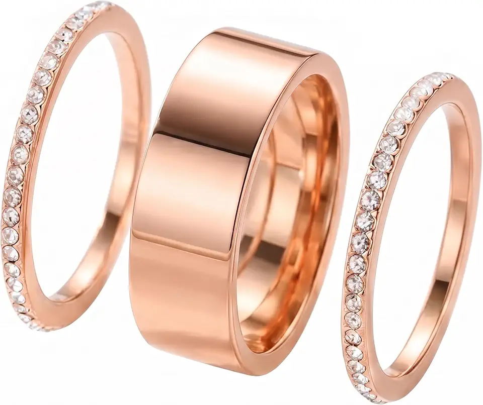 TERRIFI Stackable Zirconia Layered Fashion Minimalist