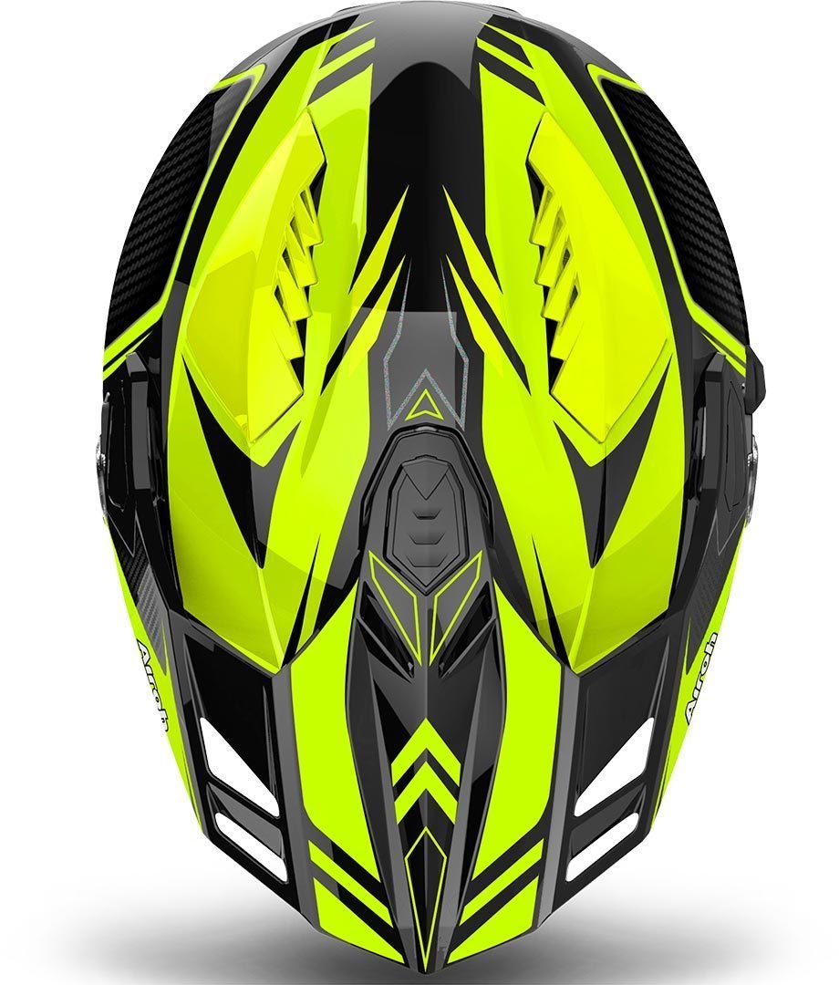 AIROH COMMANDER CARBON YELLOW GLOSS S