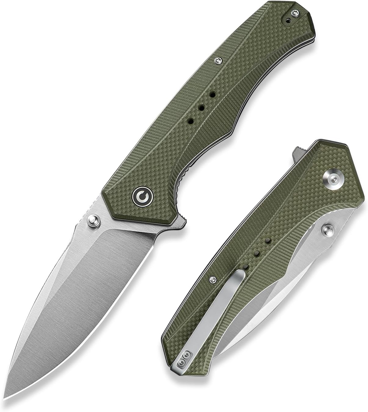 - CIVIVI Photonix EDC Pocket Knife, Folding Knife with 3.7" 14C28N Blade G10 Handle with Pocket Clip for Men Women, Camping Hiking Fishing Knife C23081B-2, Green