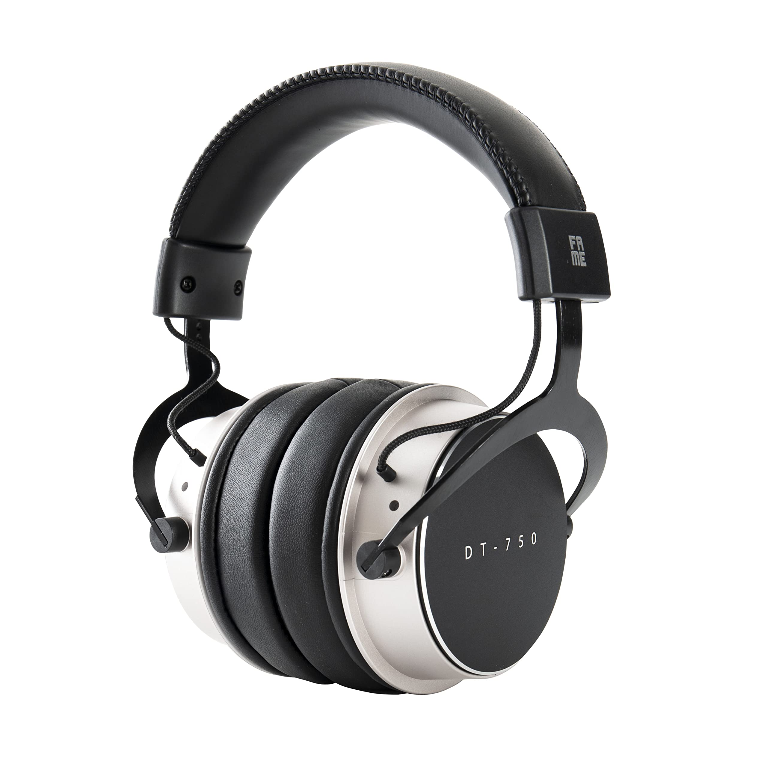 Fame Audio DT-750 Studio Kopfhörer, Kopfhörer geschlossen mit abnehmbaren Kabel, Frequenzbereich 8 bis 35000 Hz, 32 Ohm Impedanz, 3.5 mm Adapter