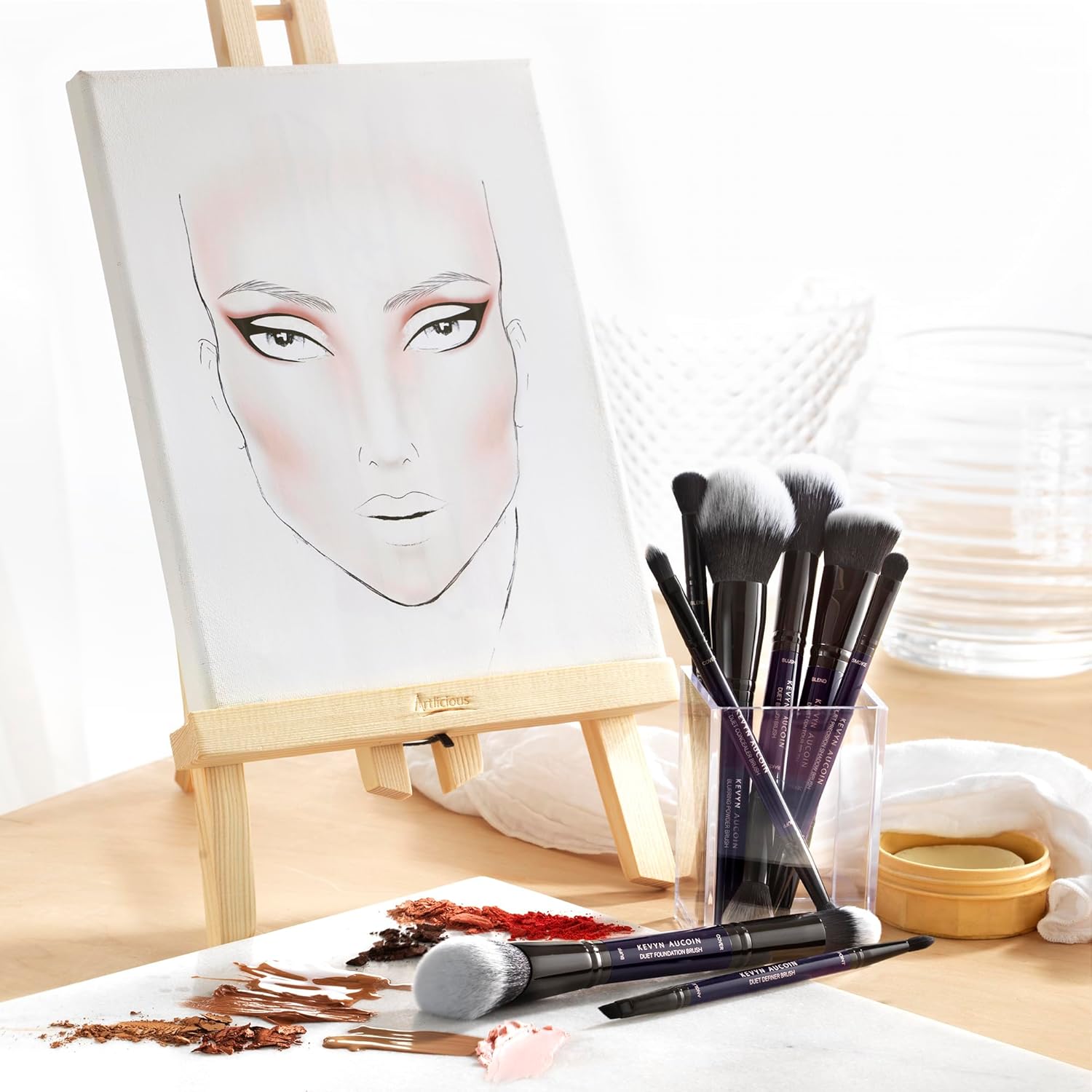 Kevyn Aucoin Cream/Powder Bronzer Brush:クリーム&amp;パウダー配合でソフトフォーカス、拡